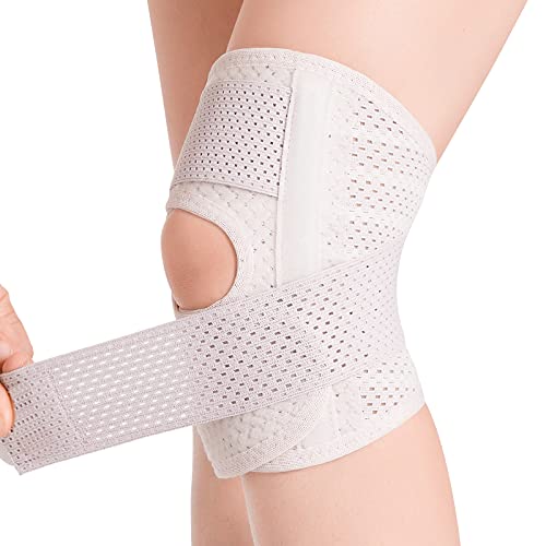 Galvaran Knee Brace with Side Stabilizers Relieve Meniscus Tear Knee Pain ACL MCL ArthritisJoint Pain Relief Breathable Adjustable Knee Support Suitable for Men and Women with Sports Injuries